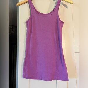 Old Navy purple long tank top, size S